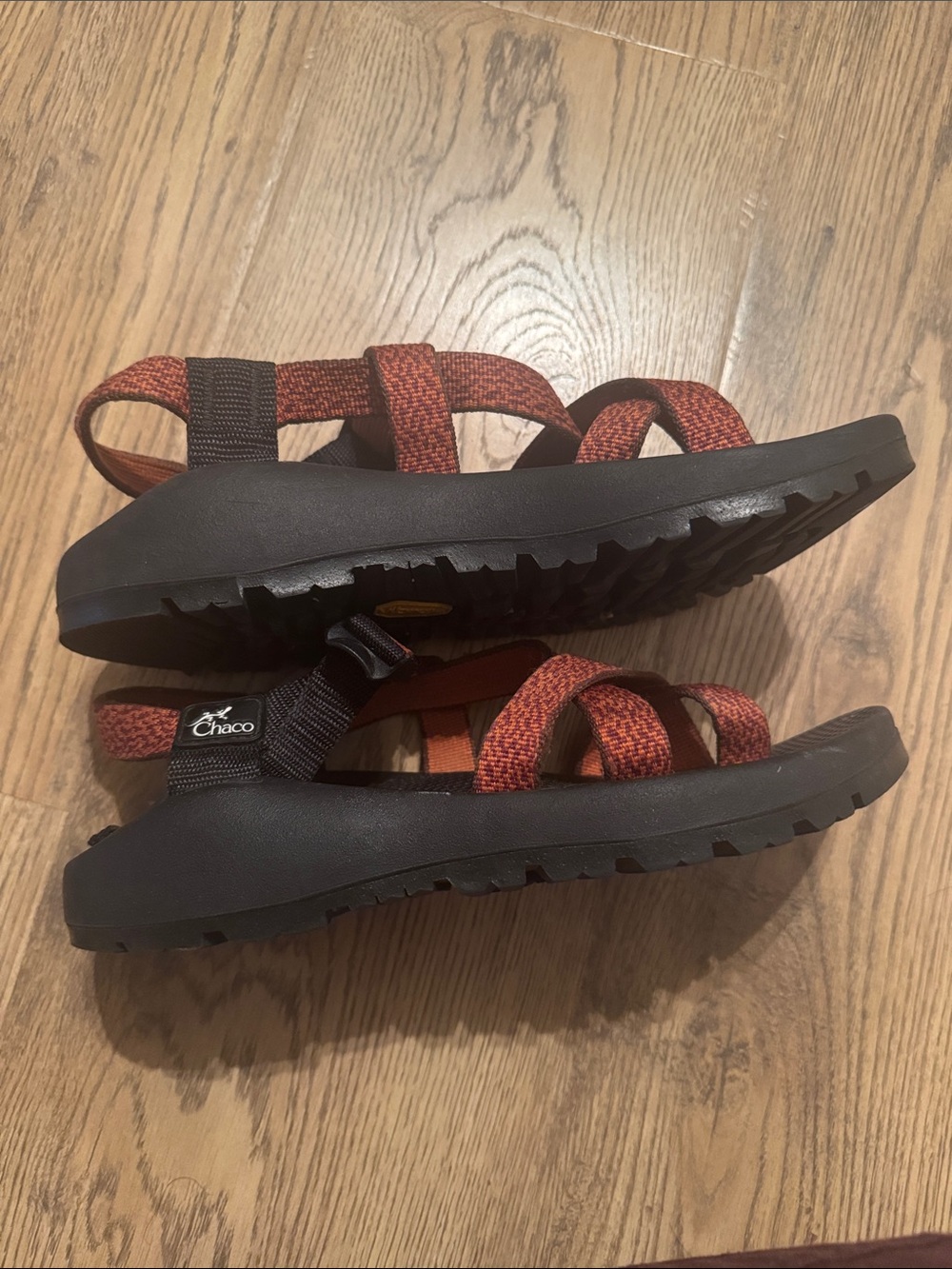 Chaco Women’s Orange Sport Sandals with Adjustable Straps - Picture 4 of 5